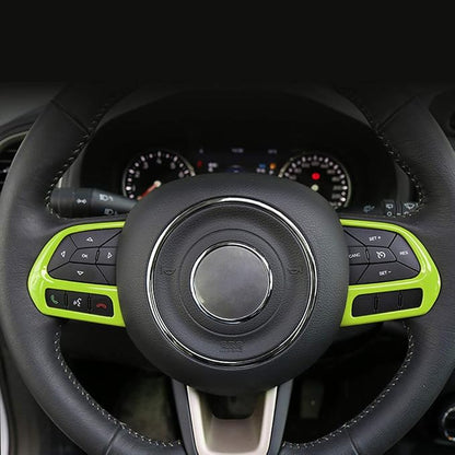 31PCS/ Set Interior Trim Kit Car Interior Accessories Decoration Trim Kit for Jeep Renegade 2015-2018 (Green)