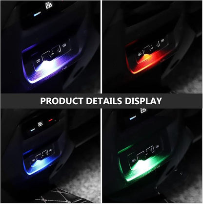 Abaodam 4 Pcs USB Ambient Light Led Nightlight Goblincore Room Decor Mini Led USB Keychain Car Lamp Night Light Car Decorative Lamp Accessories Abs Underfoot
