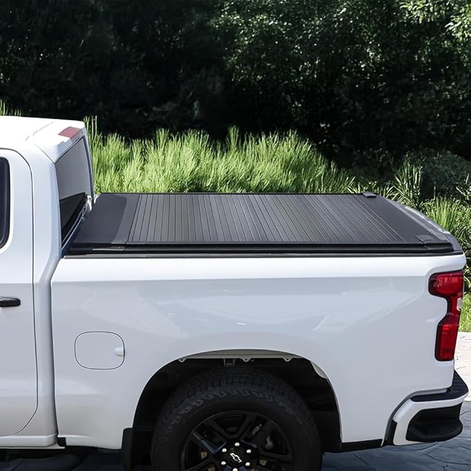 Syneticusa MB Retractable Tonneau Cover | 2007–2026 Tundra 5.6ft (66.7") Short Bed | 6063-T5 Aluminum | Double Lock | 3-Year Warranty | Waterproof Low Profile Hard Truck Bed Cover