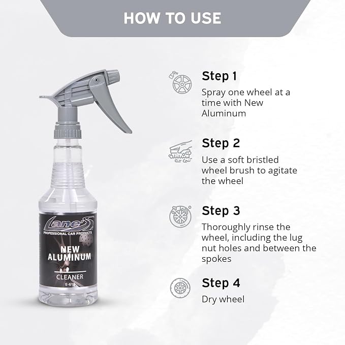 LANE'S Super Blue Tire Dressing + New Aluminum Spray Bundle Kit | Car Tire Shine Spray | Rim Cleaner & Shine | Best Tire Shine, Best Rim Cleaner | Protection from Cracks & UV Rays | Non-Greasy | 16oz