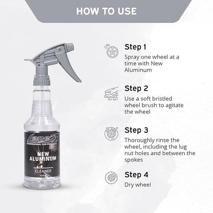 LANE'S Super Blue Tire Dressing + New Aluminum Spray Bundle Kit | Car Tire Shine Spray | Rim Cleaner & Shine | Best Tire Shine, Best Rim Cleaner | Protection from Cracks & UV Rays | Non-Greasy | 16oz