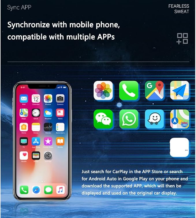 Car Wireless CarPlay Adapter for Chrysler 300 2017 2018 2019 2020 2021 2022 2023 2-in-1 Support Apple CarPlay and Android Auto Mini USB Design Fast Connection Plug and Play,Silver