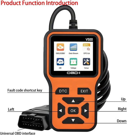 OBD2 Scanner Diagnostic Tool - Check Engine Light Code Scanner Tool with Reset, DTC, Data Stream, I/M Readiness, Car & Truck Scan Tool for All Vehicles Since 1996, escaner automotriz
