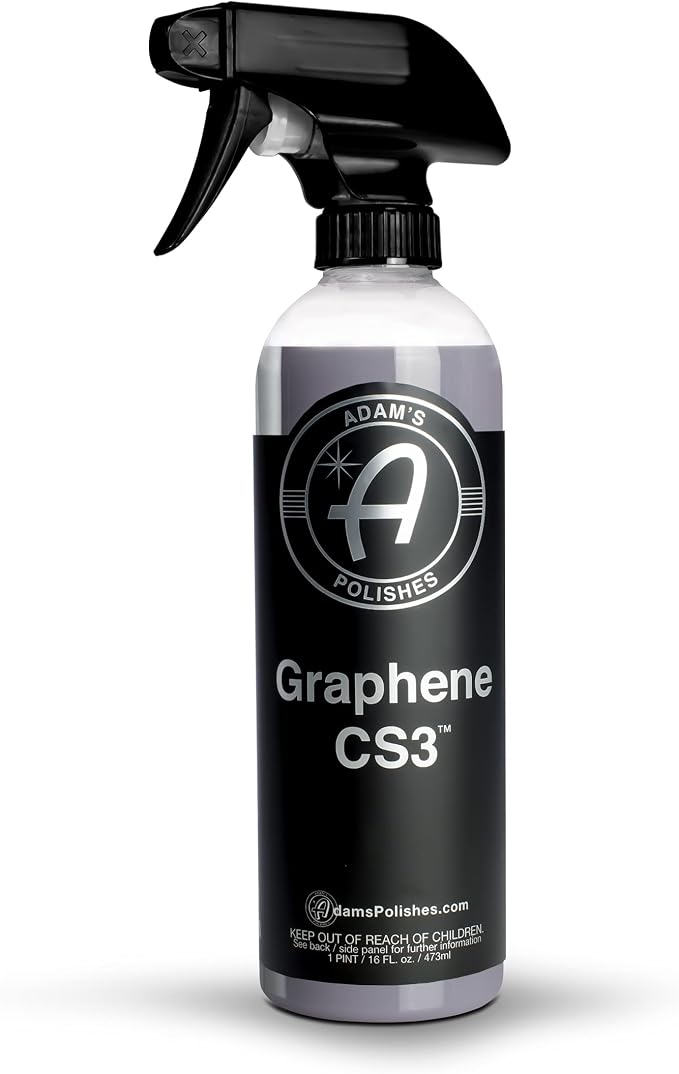 Adam's Polishes Graphene CS3 (16oz) - Graphene Waterless Wash Ceramic Spray Coating Detail Spray | High Gloss Car Wash Cleaning Spray for Car Detailing | RV Boat Motorcycle