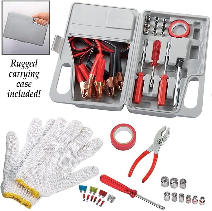 Roadside Emergency Tool and Auto Kit - 31 Piece