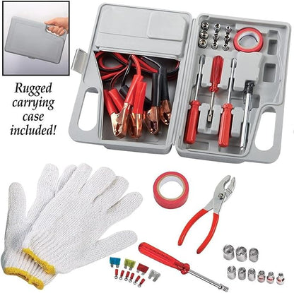 Roadside Emergency Tool and Auto Kit - 31 Piece