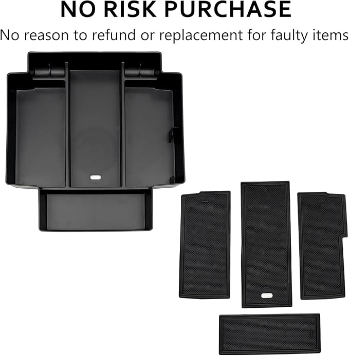 Console Console Organizer Storage Tray Accessories fits for 2024 2023 2022 2021 GMC Yukon Chevy Tahoe Suburban Only Fit for Power Sliding Console