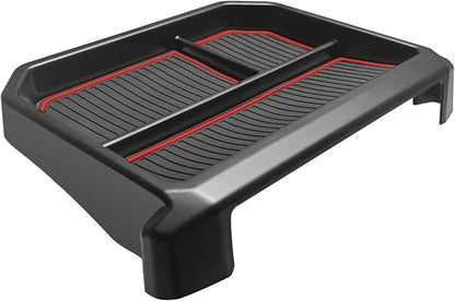 Muslogy Dashboard Storage Box for 2024 2025 2026 Tacoma & 2025 2026 4Runner Accessories Center Console Organizer w/ 8-inch Screen for SR SR5 TRD PreRunner TRD Sport Off-Road Pro Trailhunter (Red)
