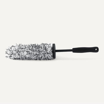 Amazon Basics Microfiber Wheel Cleaner Brush, for Rim Cleaning and Car Detailing, 16.54" Length, Gray