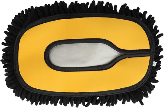 Car Wash Brush Replacement Head Cover, Soft Microfiber Car Wash Mop Head Suitable for 15° Curved Pole CarCleaning Mop (Only Head Cover)