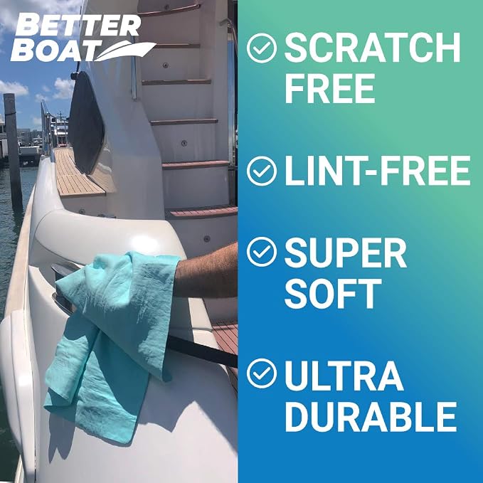 Super Absorbent Towels, Synthetic Chamois Cloth for Car and Boat Drying, Smooth Cooling Towel, Marine Grade Cleaning Supplies, PVA Shammy Dry Towel 1 Pack