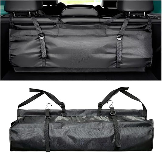 Car Trunk Organizer, Backseat Hanging Large Storage Bag with Adjustable Straps, Wear-Resistant Car Organizers and Storage, Trunk Organizer for SUV, Van, Jeep