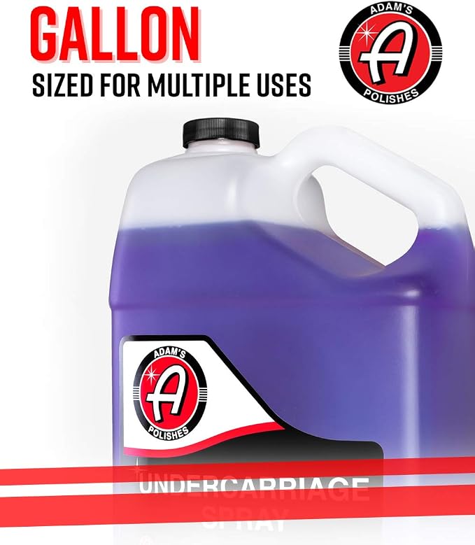 Adam's Polishes SiO2 Infused Invisible Undercarriage Dressing Spray for Car Detailing, Silica Infused for Preium Results, Works on Tires, Trim, Wheel Wells, Black Satin Finish (1 Gallon)