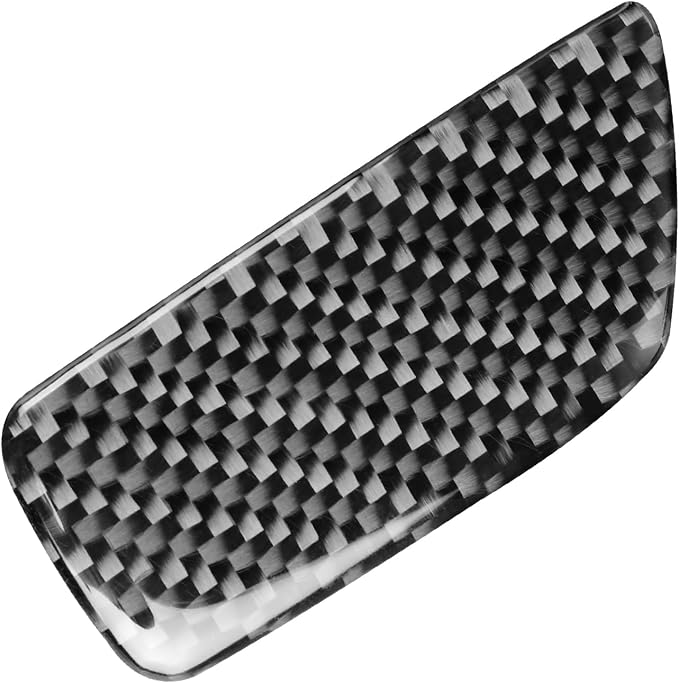 Real Premium Carbon Fiber Sticker Compatible with Audi A3 S3 RS3 8V 2013 2014 2015 2016 2017 2018 2019 Car Glove Box Storage Box Decor Kit Auto Interior Accessories Decal Style B 2PCS Black