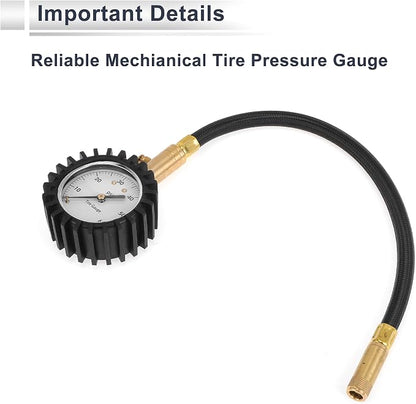 1 Pcs Universal Tire Pressure Gauge 0-60 PSI 2.56Inch Digital Pressure Gauge with Gear Sleeve Tyre Air PSI Meter for Motorcycle SUV Truck