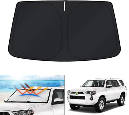 KUST Windshield Sun Shade Custom Fit for Toyota 4Runner 2010-2024 2025 2026 Accessories 4 Layers Sunshade Foldable Sun Protector Block UV Rays Keep Car Cooler