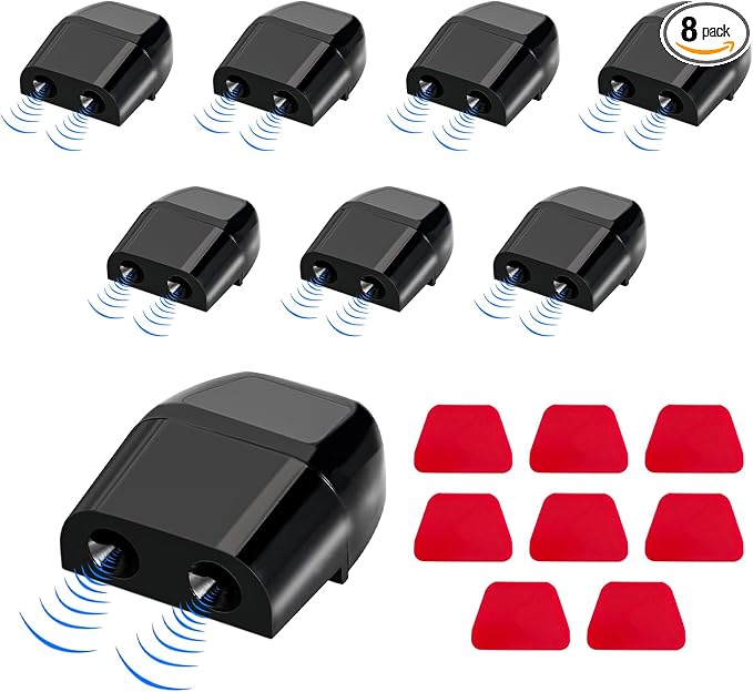8 PCS Deer Whistles for Cars, Avoid Collisions Deer Warning Whistle with Adhesive Tape, Ultrasonic Animal Alert Devices for Motorcycle Truck SUV, Car Accessories