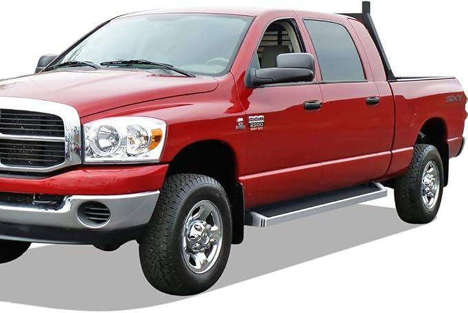 APS Running Boards Style Compatible with Dodge Ram 1500 2006-2008 Mega Cab & Ram 2500 3500 2006-2009 (Nerf Bars Side Steps Side Bars)