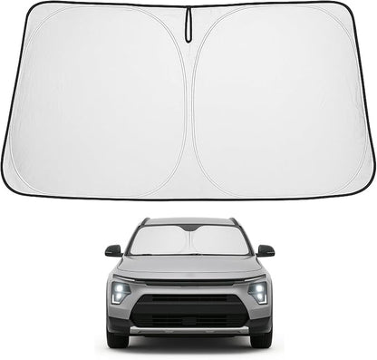 Proadsy 2026 Upgrade Front Windshield Sun Shade Foldable Sunshade Protector Custom Fit 2017-2022 Kia NIRO Accessories
