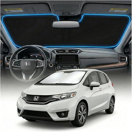 for Honda HRV Sun Shade Windshield Cover - Custom Fit HR-V Accessories 2016-2022 Sunshade Foldable UV Protection & Heat Shield Sun Visor Accessories