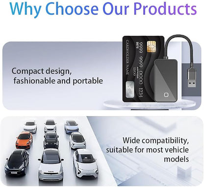 CarPlay Wireless CarPlay Adapter for iPhone for Volvo XC90 XC60 XC40 S60 V90 Accessories, Convert Wired to Wireless CarPlay Adapter (carplay Model A)