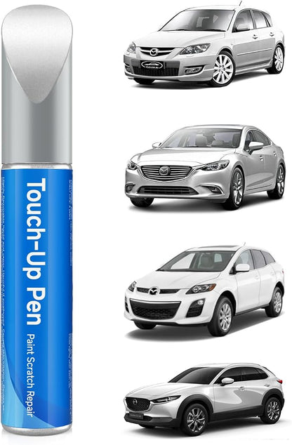 25D/26G Snowflake White Pearl Tricoat Touch Up Paint Compatible with Mazda Exact Match Touch Up Paint Car Scratch Repair