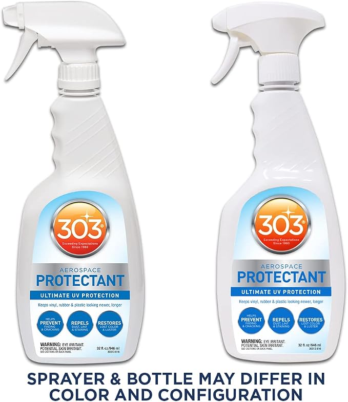 Provides UV protection while helping prevent fading, cracking, and discoloration.