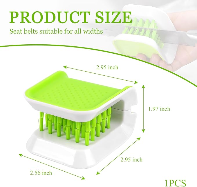 Car Seat Belt Cleaning Brush, U-Shaped Double-Sided Interior Car Detailing Brushes, Non-Slip Seatbelt Cleaner, Universal Washing Tool Cleaning Supplies for Automotive & Home Use (1PCS)