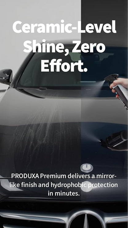 Premium Hydrophobic Waterless Car Detailer Spray-Ceramic Spray Wax, Paint Sealant, UV Protection | All-in-One Car Detailing Kit for Cars, Trucks, Motorcycles & RVs + 5 Microfiber Towels