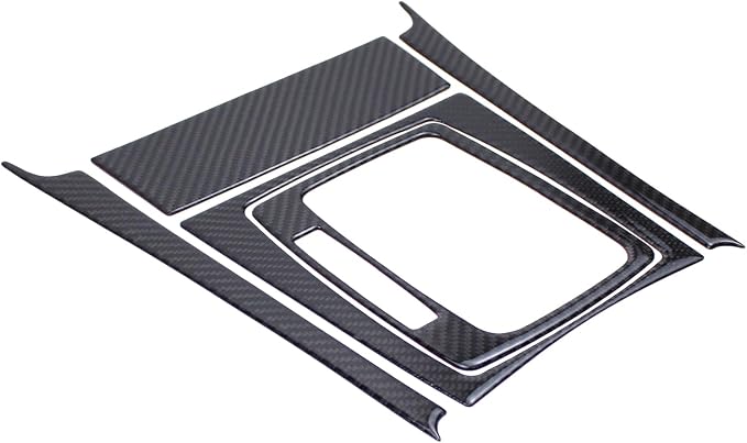 ApplianPar Carbon Fiber Left Hand Center Console Drive Gear Shift Panel Trim Kit for C250 C300 C180 C200 C350 2007-2013