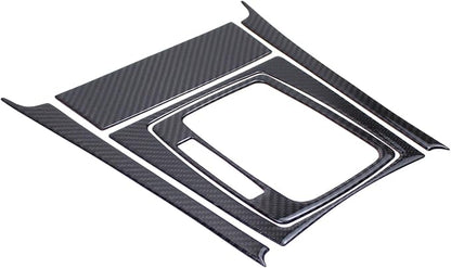 ApplianPar Carbon Fiber Left Hand Center Console Drive Gear Shift Panel Trim Kit for C250 C300 C180 C200 C350 2007-2013