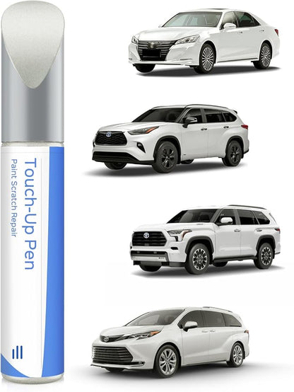 089 Wind Chill Pearl Tricoat Touch Up Paint Compatible with Toyota Exact Match Chips and Nicks Touch Up