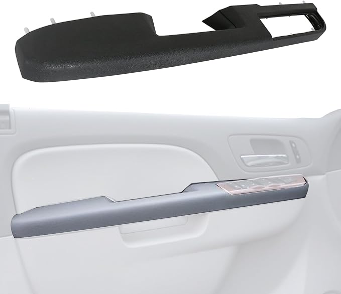 80994 Upgraded Door Armrest Repair Front Left Side Door Panel Handle Black Compatible with 2010-2014 Chevy Chevrolet Silverado Suburban Avalanche Tahoe,GMC Sierra Yukon Replaces 84127280