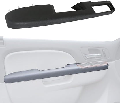 80994 Upgraded Door Armrest Repair Front Left Side Door Panel Handle Black Compatible with 2010-2014 Chevy Chevrolet Silverado Suburban Avalanche Tahoe,GMC Sierra Yukon Replaces 84127280
