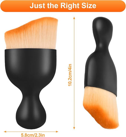 Car Detailing Brush, Soft Bristle Brush Suitable for Car Seats, Center Consoles, and Interior Air Vents, Car Interior Dust Sweeping Brush