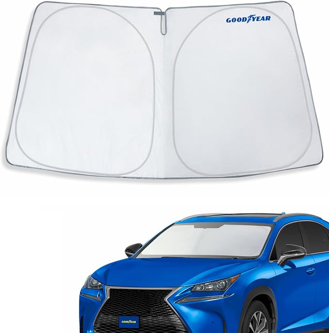 Goodyear Foldable Windshield Sunshade for Lexus NX 2015-2021, SUV car Accessories, Sunshade Cover, Sun Shade Car Windshield, Window Sun Blocker - GY008246