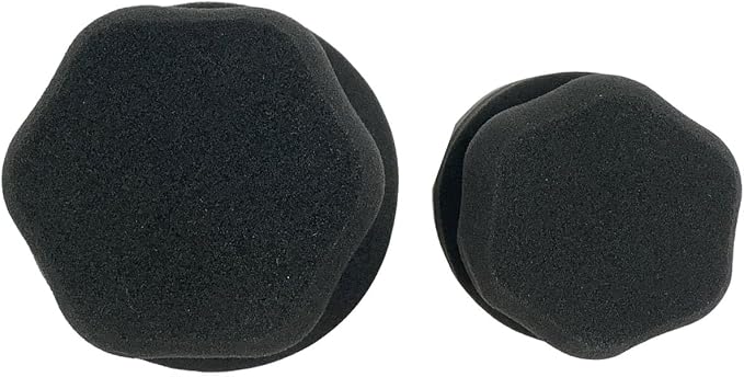 2PCS Tire Shine Applicator Tire Shine Car Detailing Pad Car Detailing Foam Sponge Tool Tire Cleaner Tire Shine Brush Car Cleaning Supplies for No Slip Tire