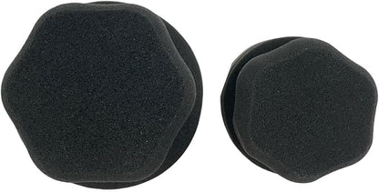 2PCS Tire Shine Applicator Tire Shine Car Detailing Pad Car Detailing Foam Sponge Tool Tire Cleaner Tire Shine Brush Car Cleaning Supplies for No Slip Tire