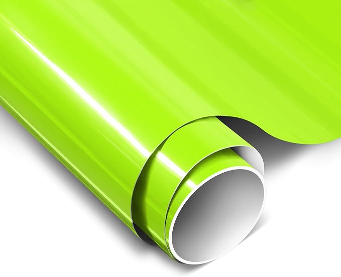 ColorFusion PPF by VViViD, Gloss Fluorescent Apple Green Dry Apply PPF Vinyl Car Wrap Roll 20ft x 5ft