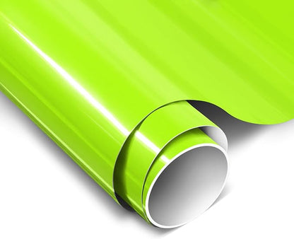 ColorFusion PPF by VViViD, Gloss Fluorescent Apple Green Dry Apply PPF Vinyl Car Wrap Roll 20ft x 5ft