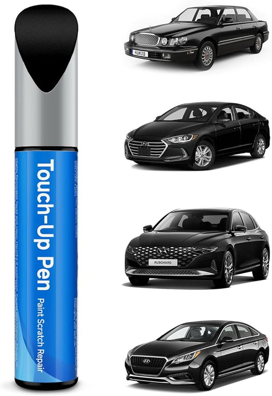 BN MJB NKA Black Diamond Black Noir Pearl Touch Up Paint Compatible with Hyundai Exact Match Touch Up Paint Car Scratch Repair