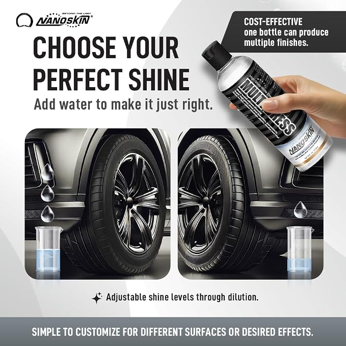 Nanoskin MULTI DRESS All Purpose Dressing 5 Gallons - Interior & Exterior Dressing for Car Detailing | Works on Tire, Vinyl, Rubber, Plastic & Trim | Safe for Cars, Trucks, Motorcycles, RVs & More