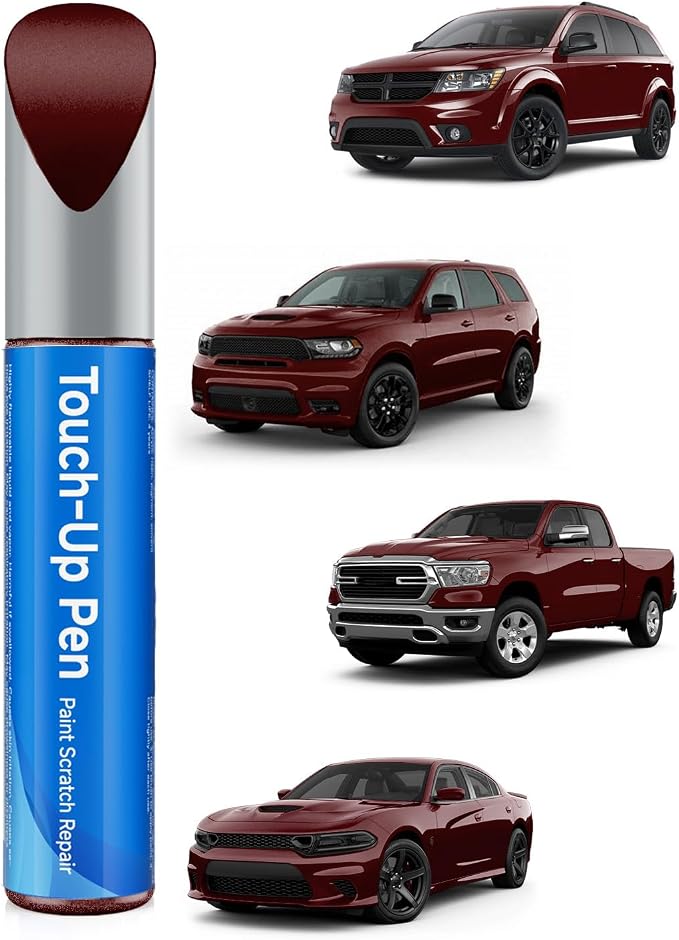 Octane Red/Delmonico Red PRV/NRV Car Touch Up Paint Compatible with Dodge – Scratch Repair Kit, Exact OEM Color Match, Scratch & Rust Repair, Car, Truck & SUV Paint Fix