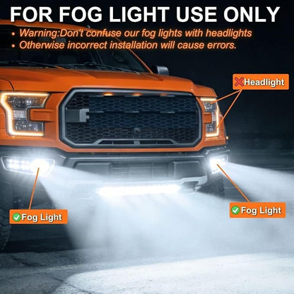 SEALIGHT 9005 9006 Bulbs 64000LM Fog light, 3 min Plug and Play, 1:1 Size, Pack of 4