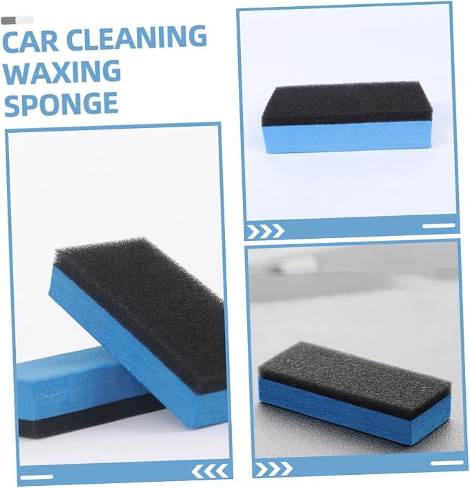 10pcs Dual-Sided Tire Shine Applicator Sponges for Car Detailing High-Density Polishing Pads for Waxing and Cleaning Safe for Glass Coatings