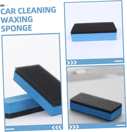 10pcs Dual-Sided Tire Shine Applicator Sponges for Car Detailing High-Density Polishing Pads for Waxing and Cleaning Safe for Glass Coatings