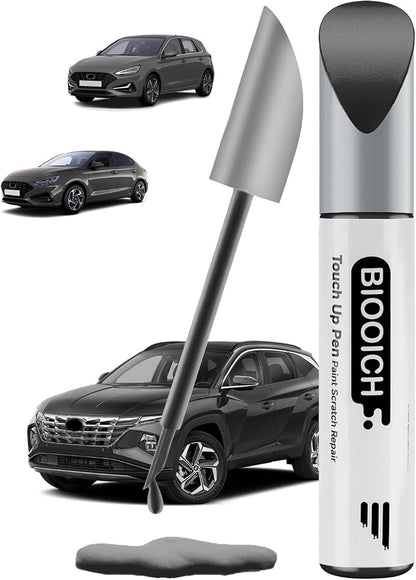 Touch Up Paint Pen Exact Color Match Car Chip and Scratch Repair (for Hyundai, Amazon Gray(A5G))