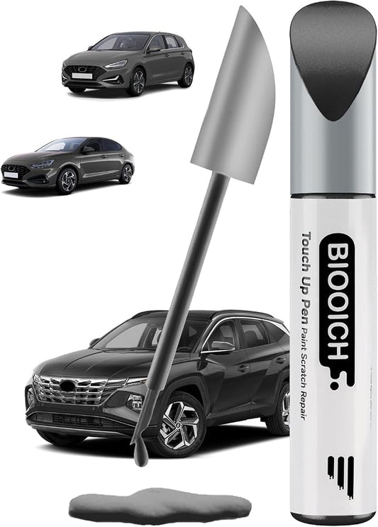 Touch Up Paint Pen Exact Color Match Car Chip and Scratch Repair (for Hyundai, Amazon Gray(A5G))