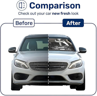 GENANY Horror Couple Windshield Sun Shade for Car SUV Truck (55x29 Inches), Automobile Sunshade, Protector Blocks UV, Car Accessories