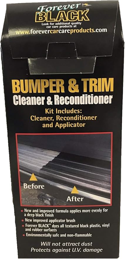 Forever Black Bumper & Trim Kit (NEW Improved Formula & Larger Size)